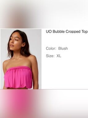 Urban Outfitters Bubble Cropped Top